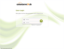 Tablet Screenshot of my.contentserver24.de